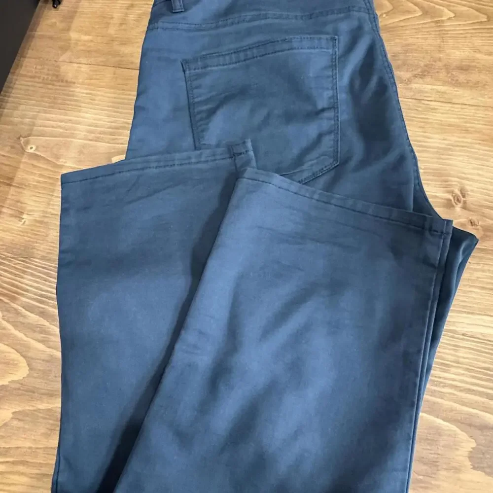 Navy Blue‎ Perry Ellis Men’s Pants 34/30 Casual Slim Fit Dress